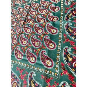 Axiom Vintage Rayon Paisley Square Scarf Wrap